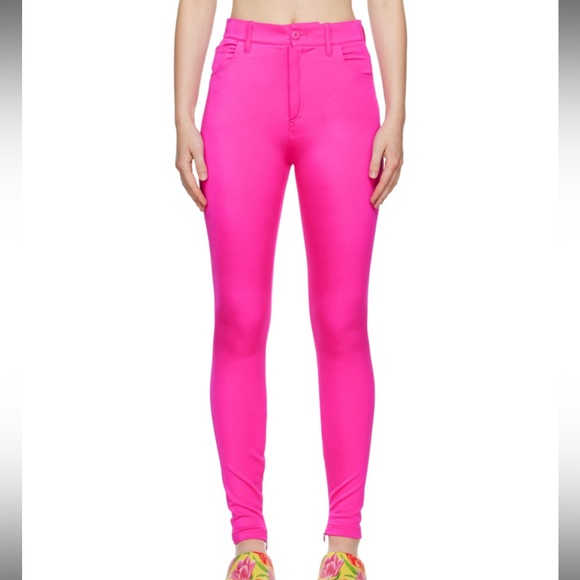 Balenciaga Lipstick Pink Leggings/ Pants - Picture 1 of 8